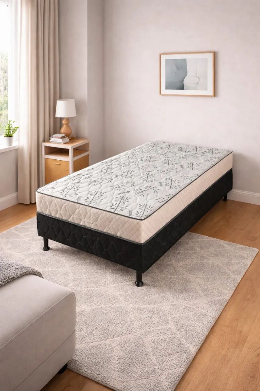 PROMOÇÃO - CAMA BOX MÔNACO SOLTEIRO 88CM - LONG LIFE