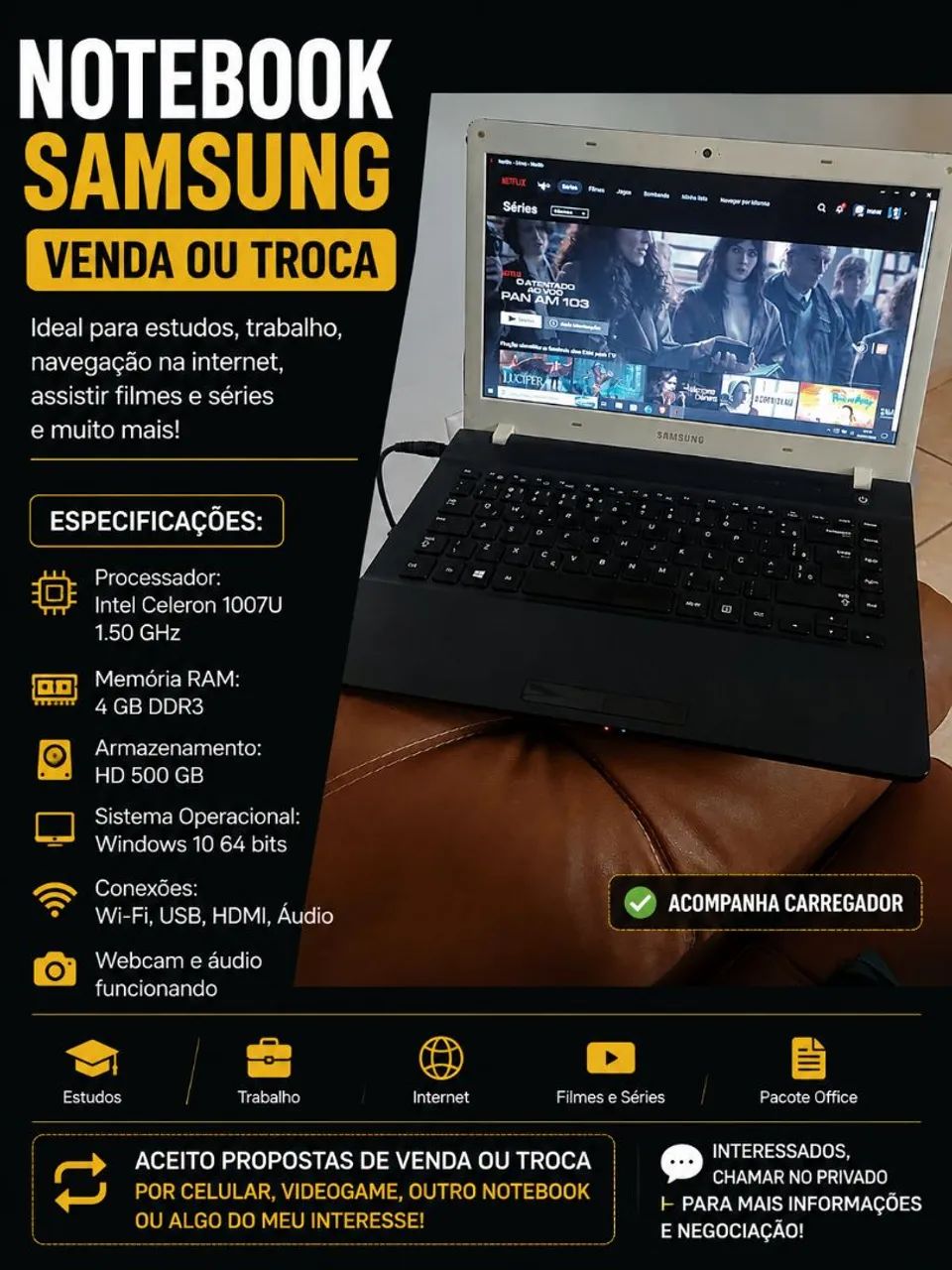 Notebook Samsung 