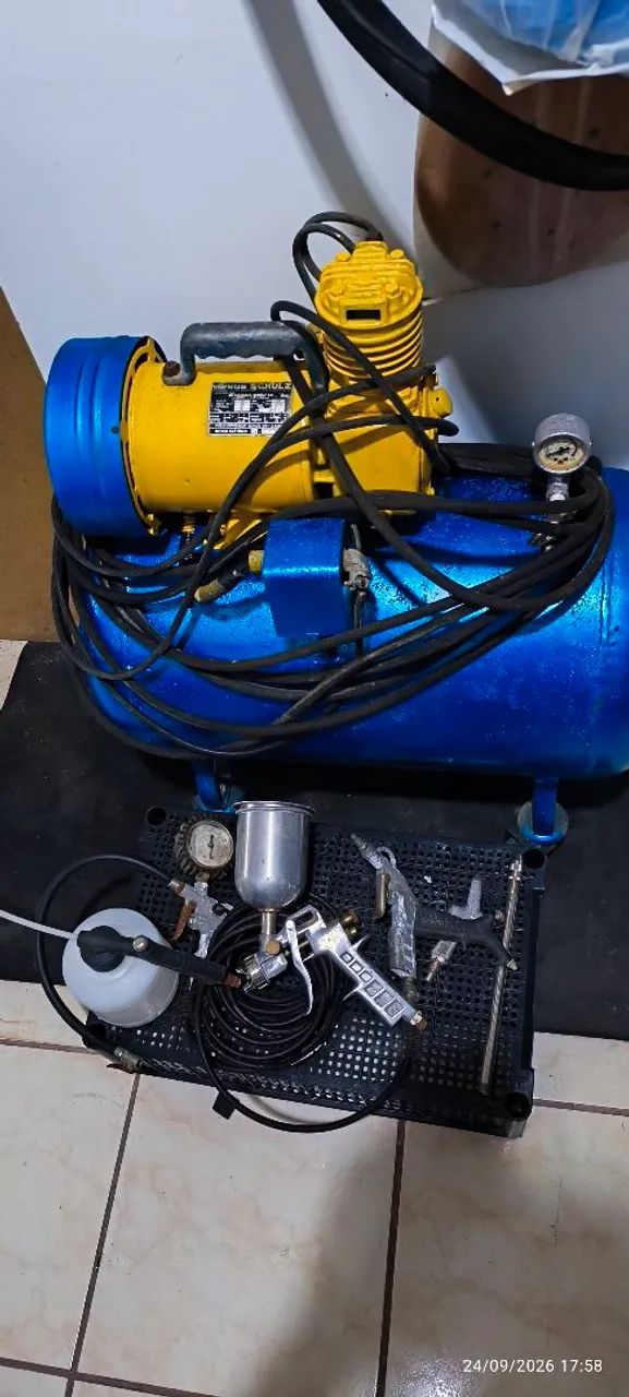 Vendo Compressor de Ar com vários acessorios - Foto 5