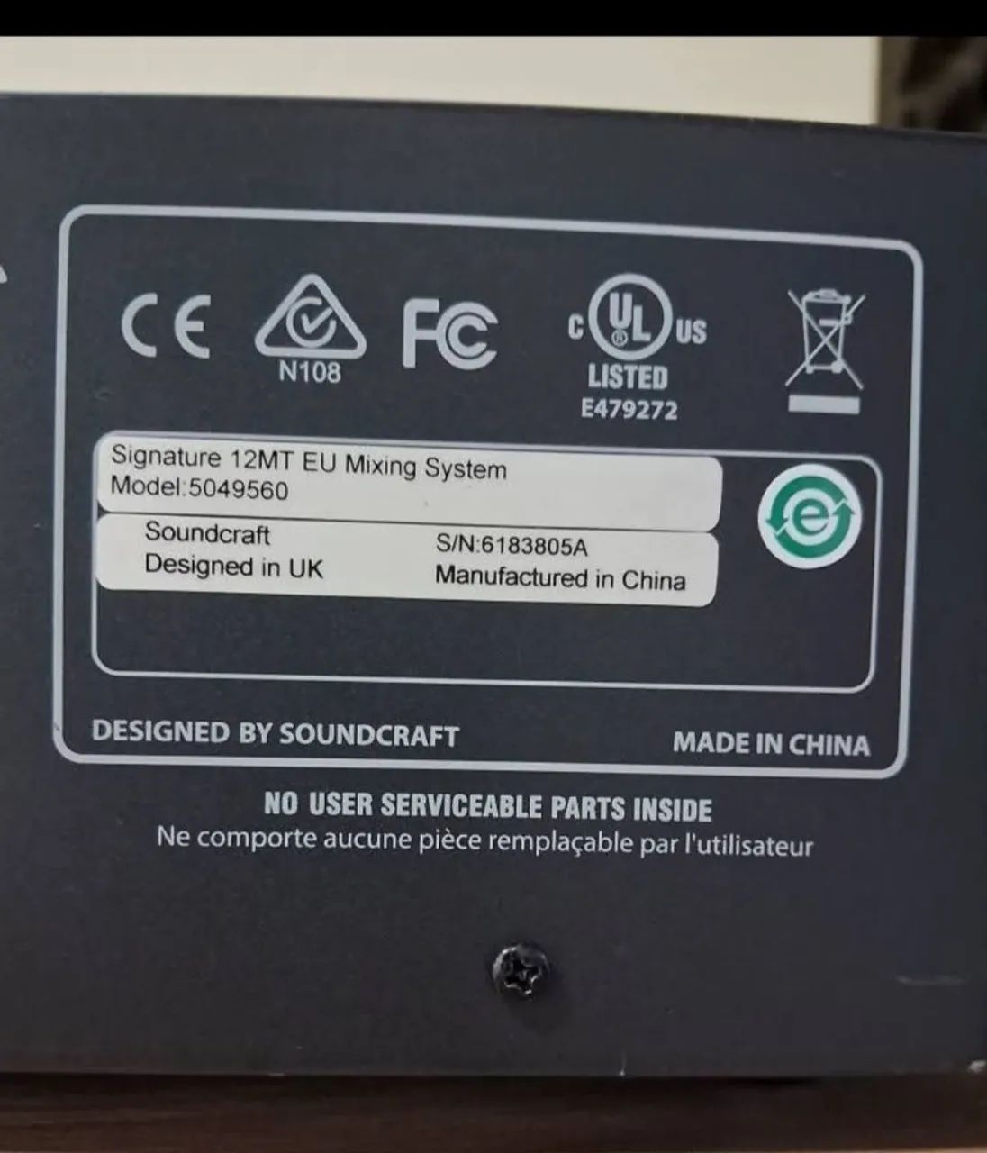 Mesa de som interface Soundcraft 12mtk - Foto 4