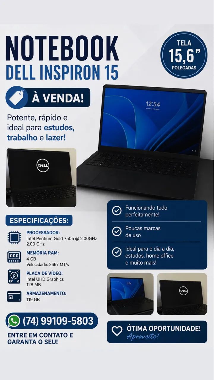 Vende-se notebook dell