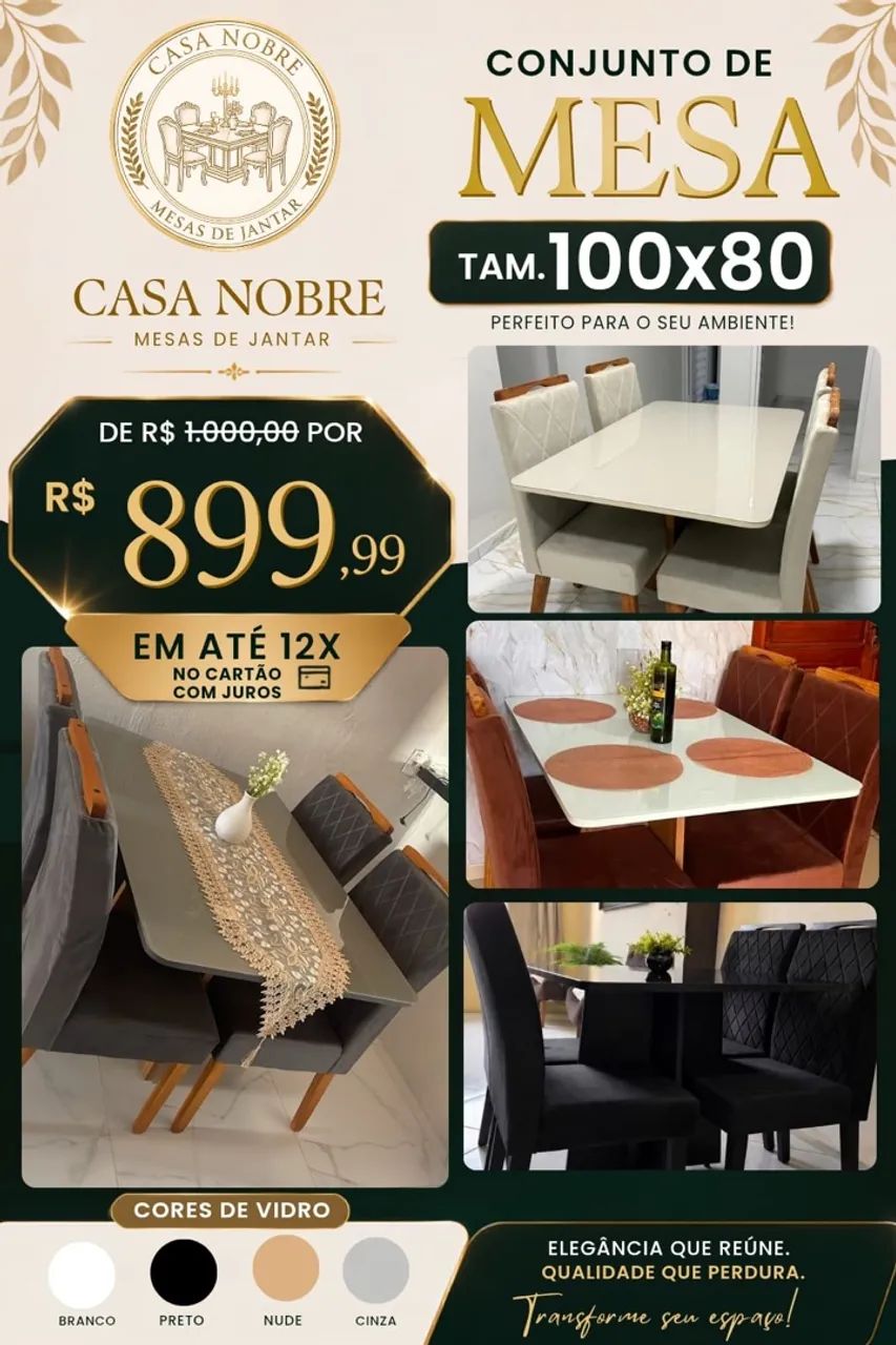 PROMOÇÃO DE MESA DE JANTAR  - Foto 2