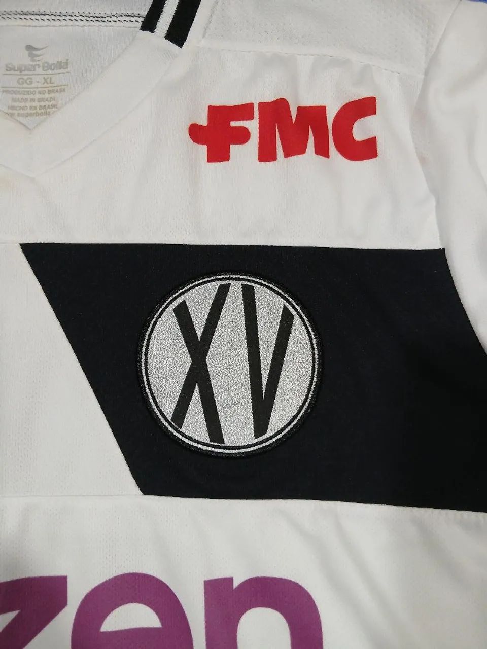 Camisa do XV de Piracicaba 2015 Super Bolla #15 de jogo Tamanho GG  - Foto 4