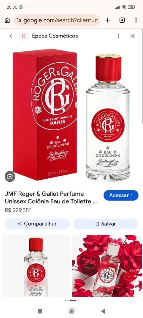 Roger e Gallet eau de cologne