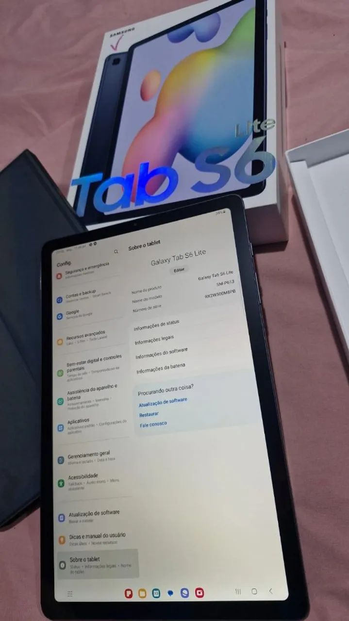 Tablet Samsung S6 Lite - NOVO