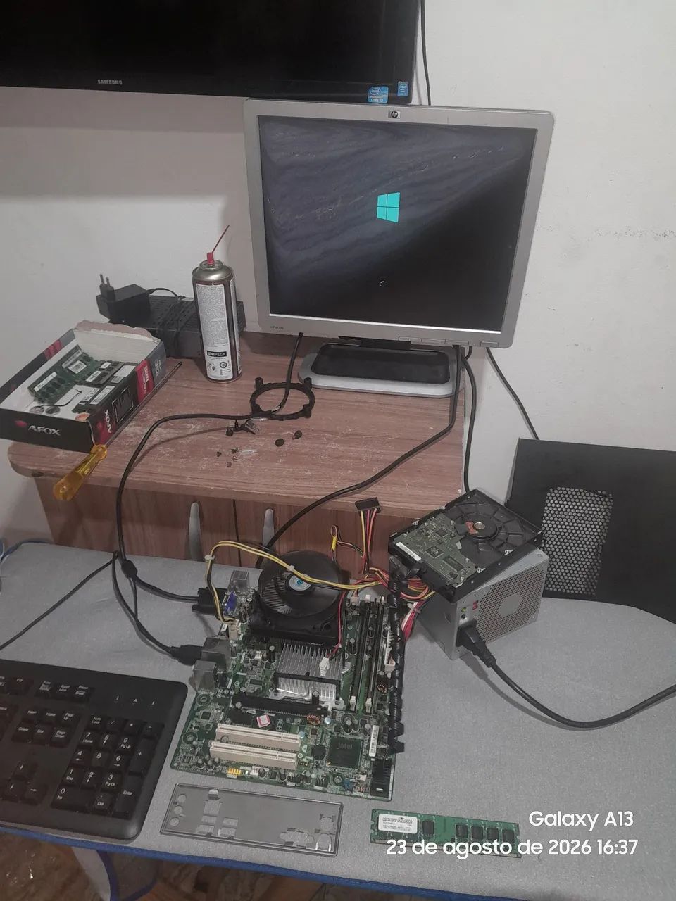 Placa mae intel 775 kit core2quad - Foto 5