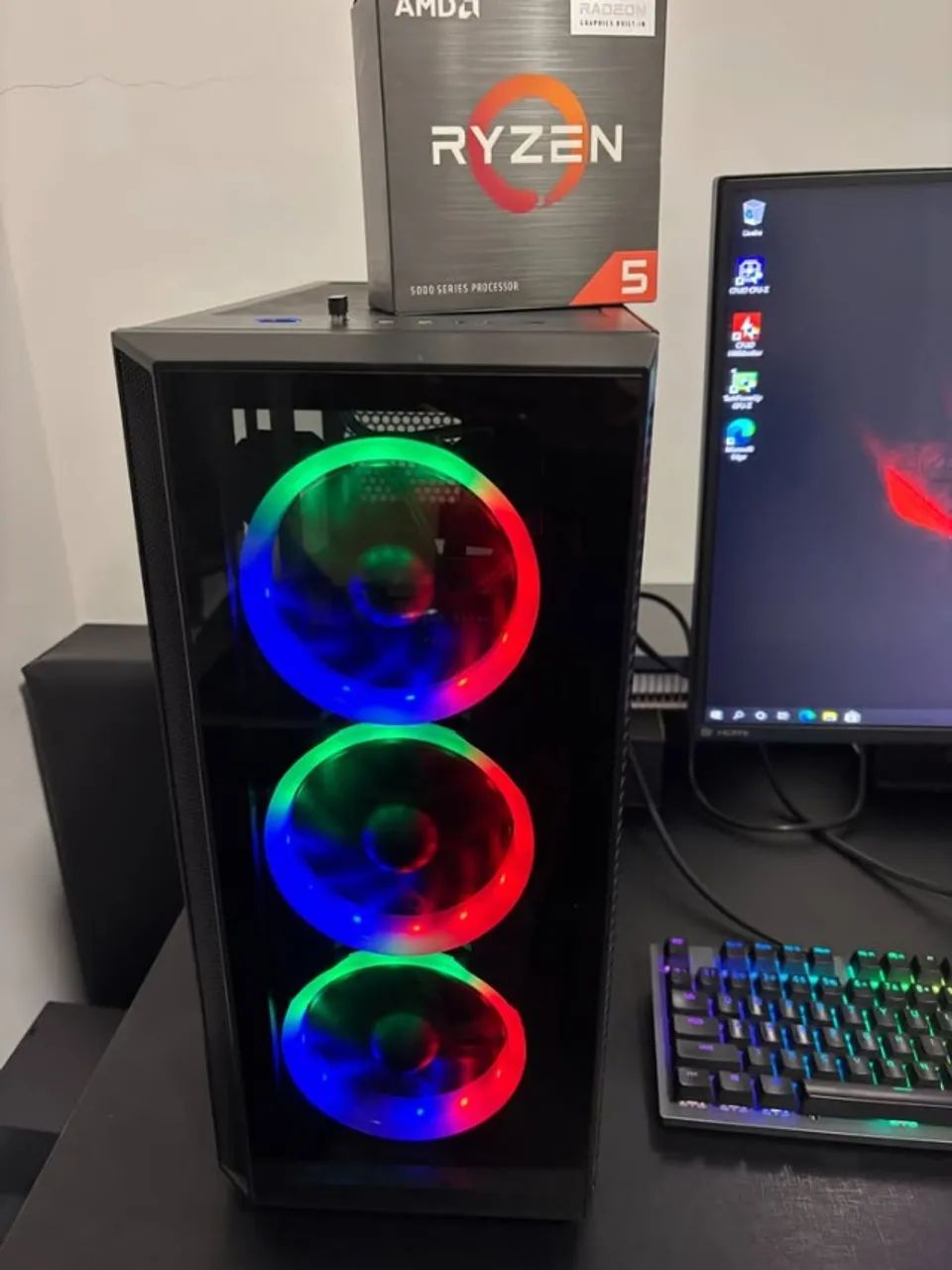 PC Gamer Ryzen 5300G, 8GB DDR4 3000mhz, SSD M2 - Computadores e