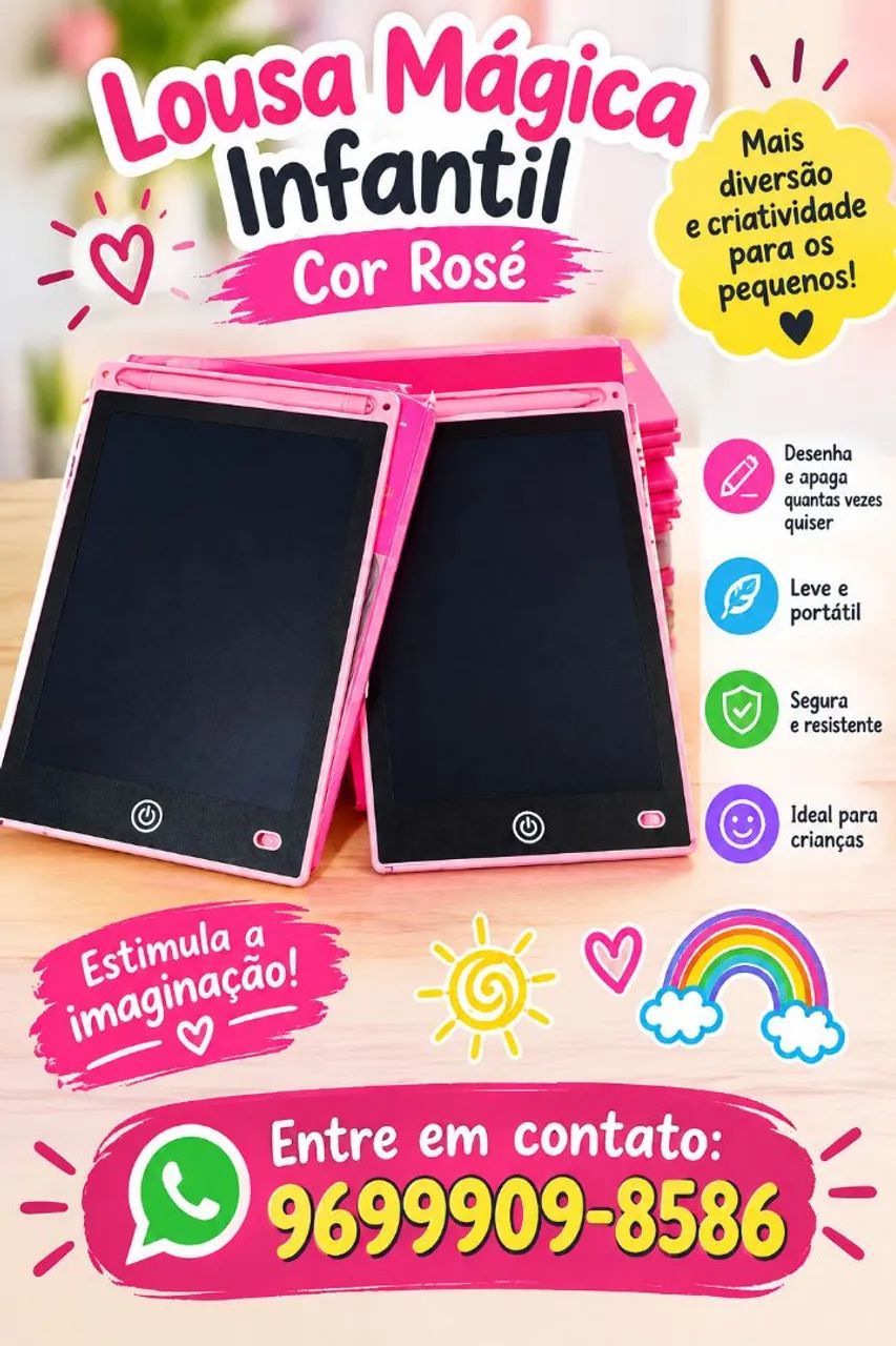 Lousa mágica infantil 