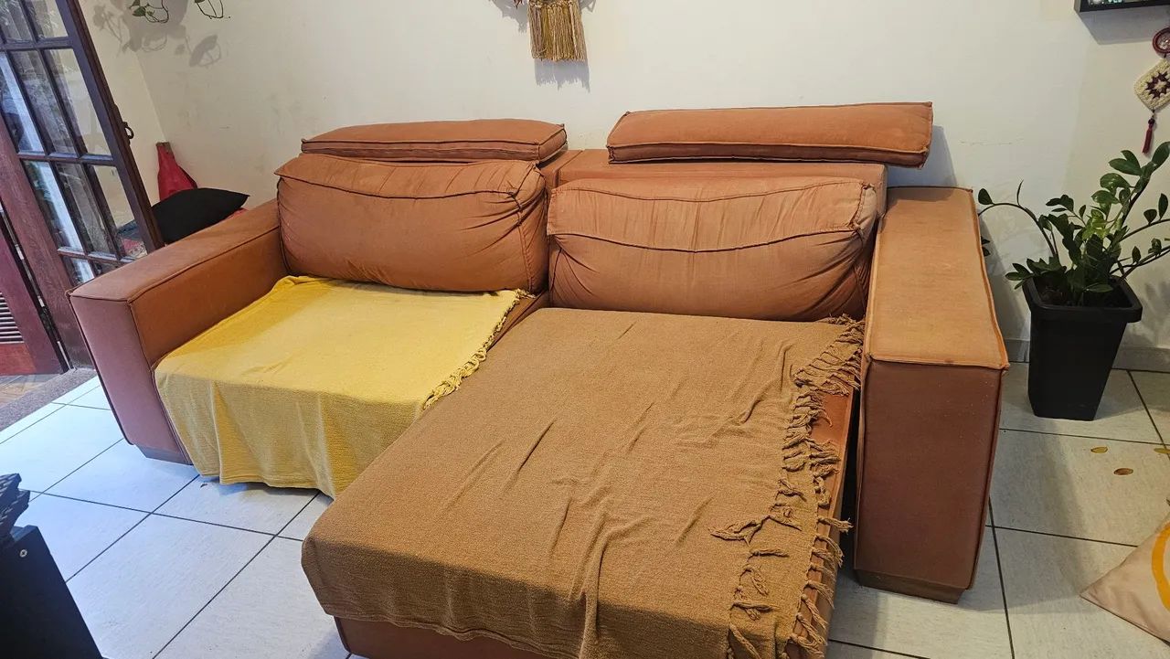Sofá Retrátil 4 lugares (2,55 x1,17m) - Foto 5