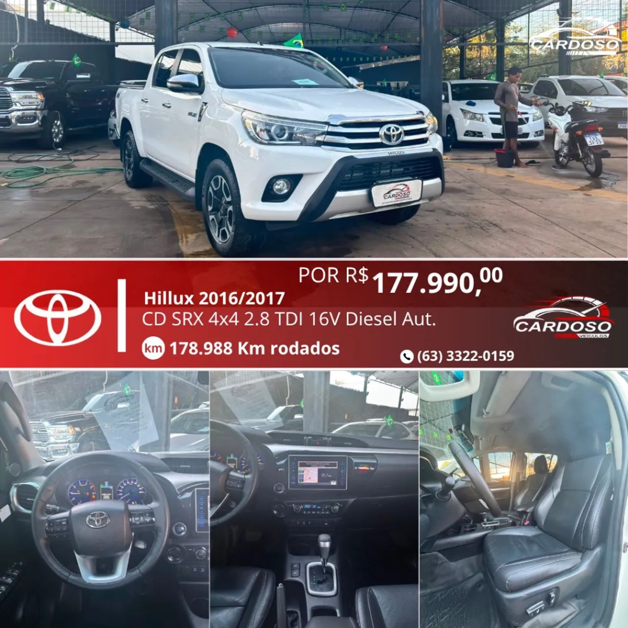 Toyota Hilux Hilux CD SRX 4x4 2.8 TDI 16V Diesel Aut. 2017