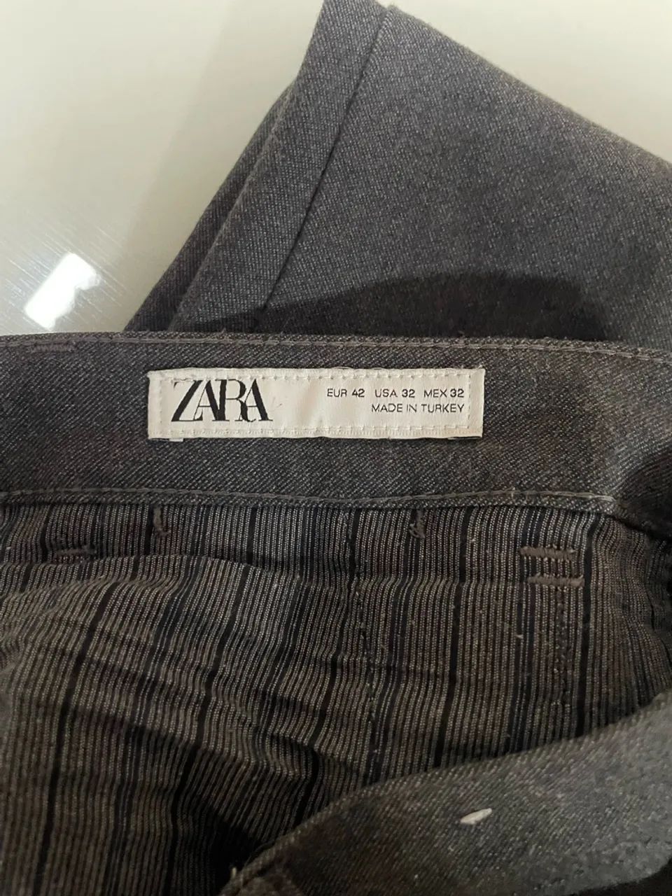 Calça Zara cinza chumbo - Foto 4