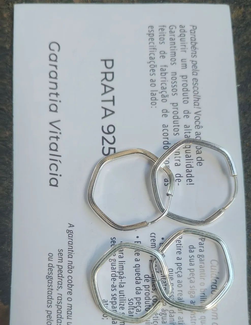 Argola d prata $30 - Foto 2