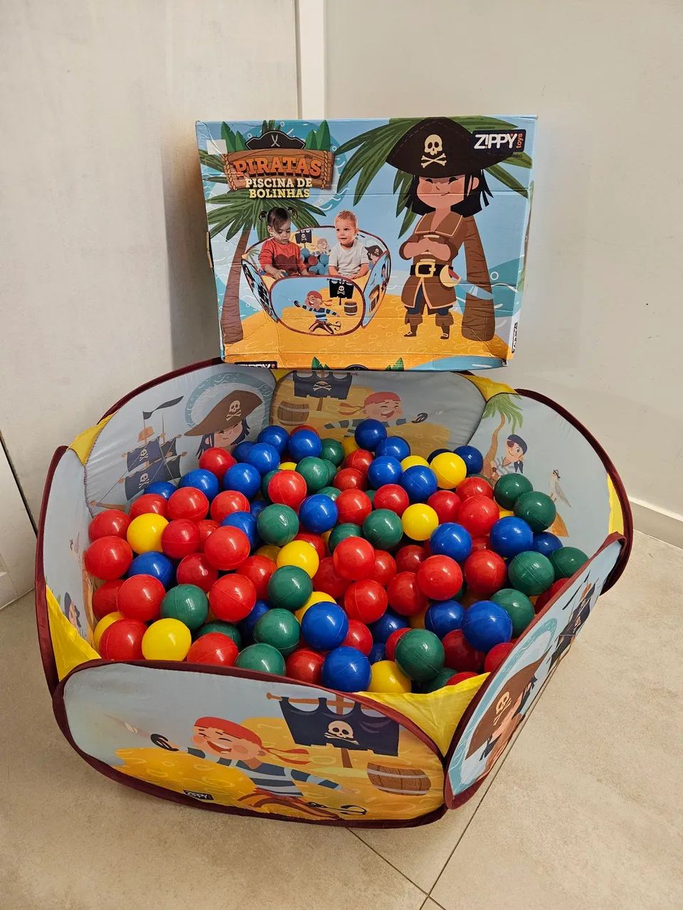 Piscina de bolinhas Zippy Toys com bolas extras - Foto 2