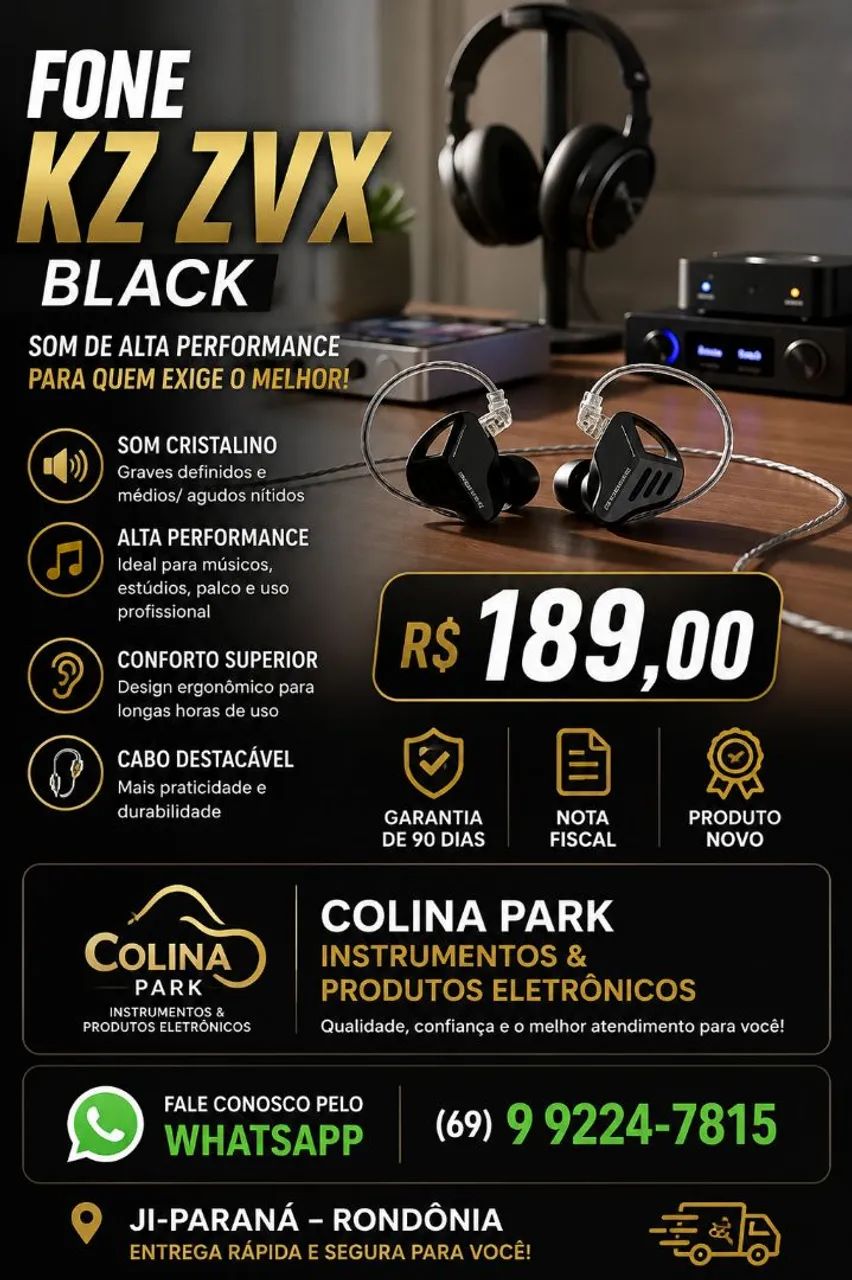 Fone Kz ZVX Black 