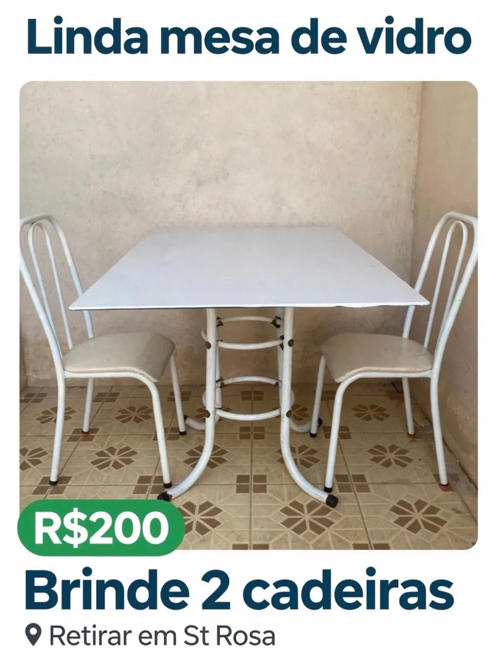 Mesa de vidro 