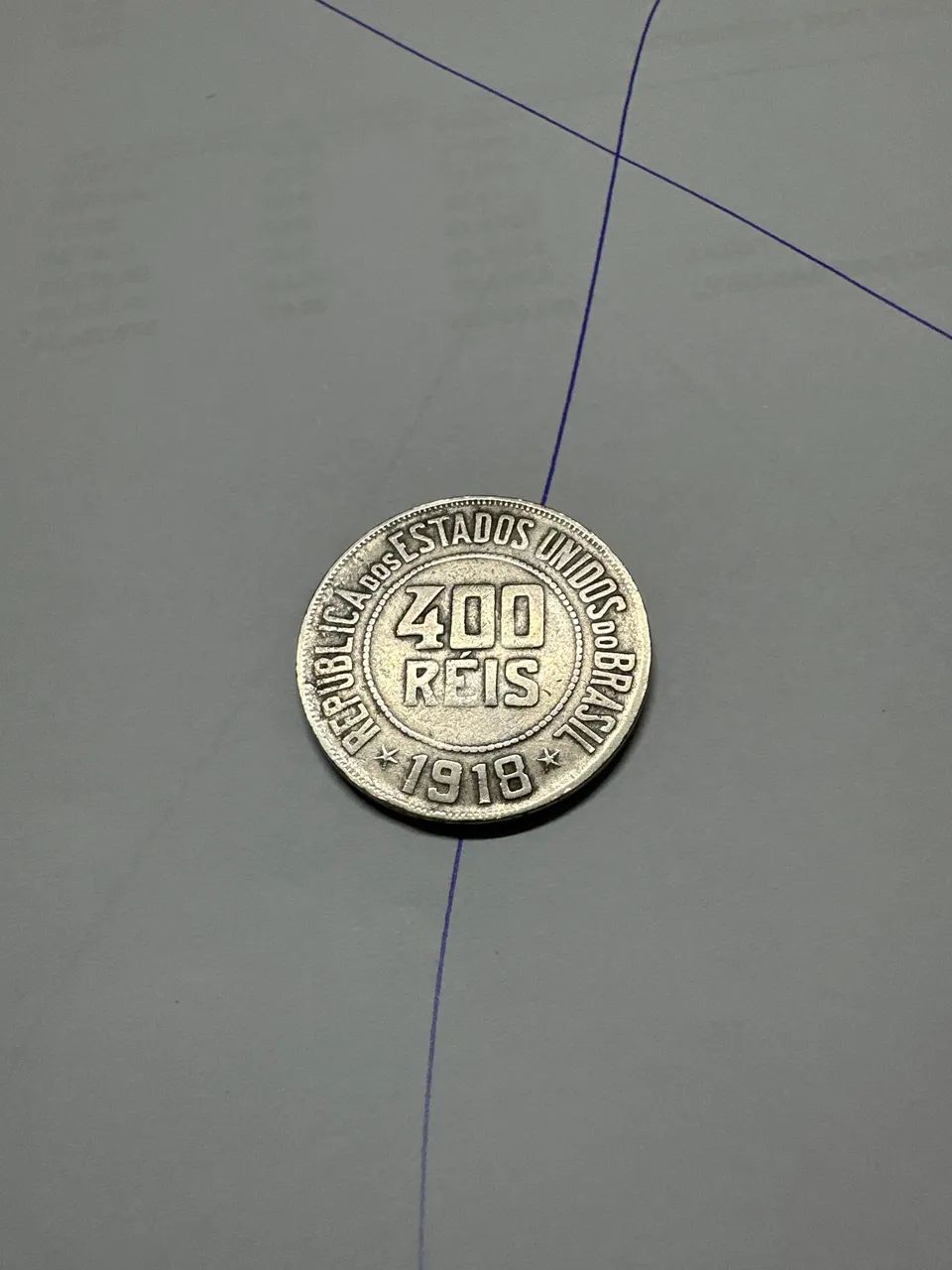 Moeda 400 Reis 1918 Brasil MBC