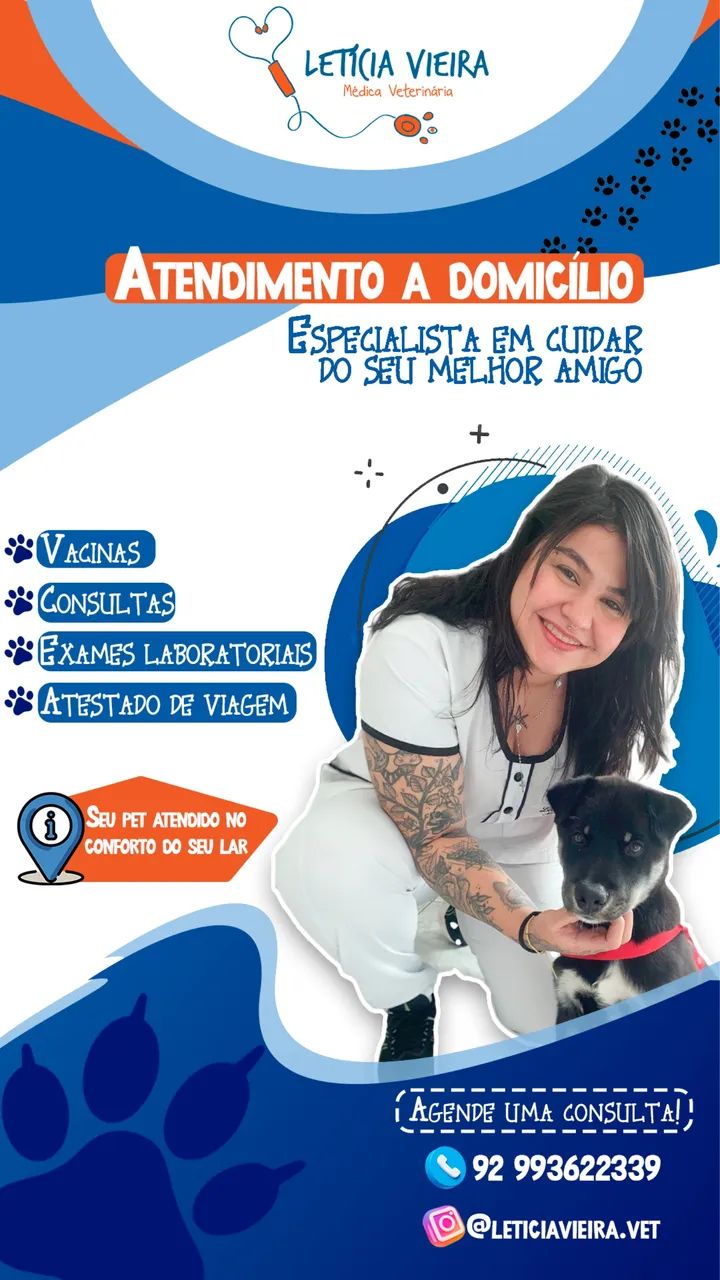 Atendimento veterinário em domicílio 