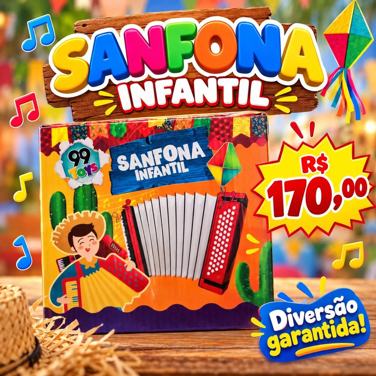 Sanfona infantil 