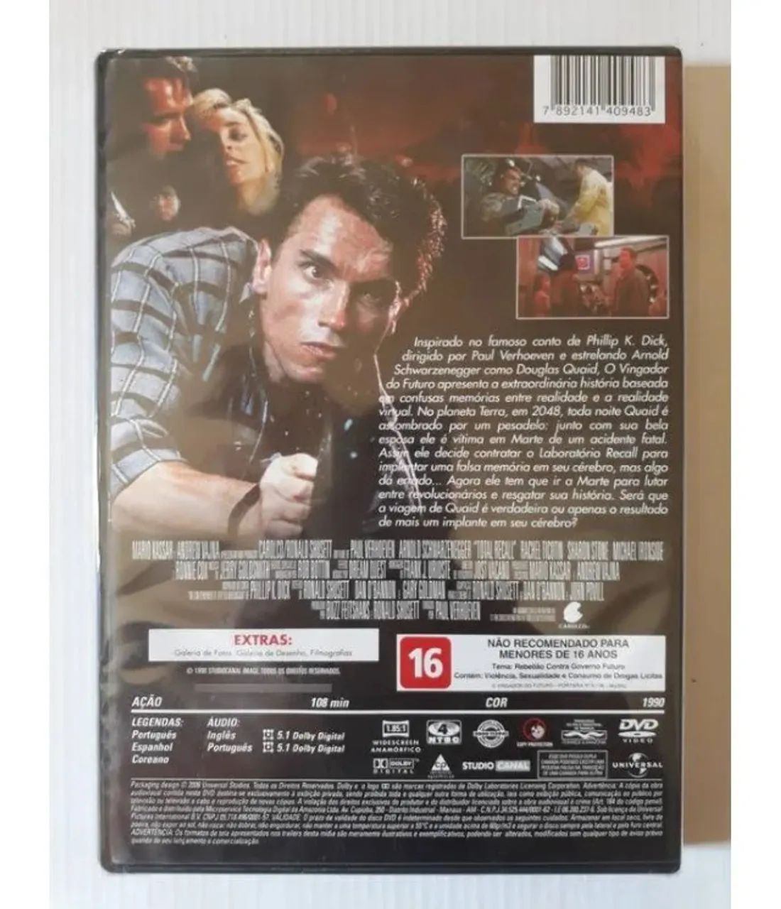 DVD - O Vingador do Futuro - Arnold Schwarzenegger - Foto 2