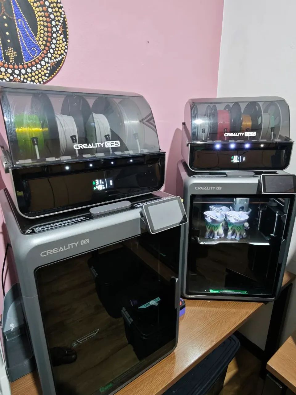Impressora 3d creality k2 combo profissional com 1 mês de uso 