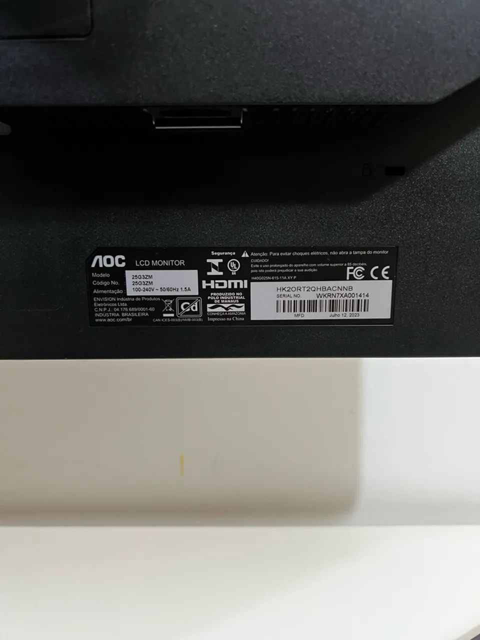 Monitor AOC 25 polegadas 240HZ - Foto 2