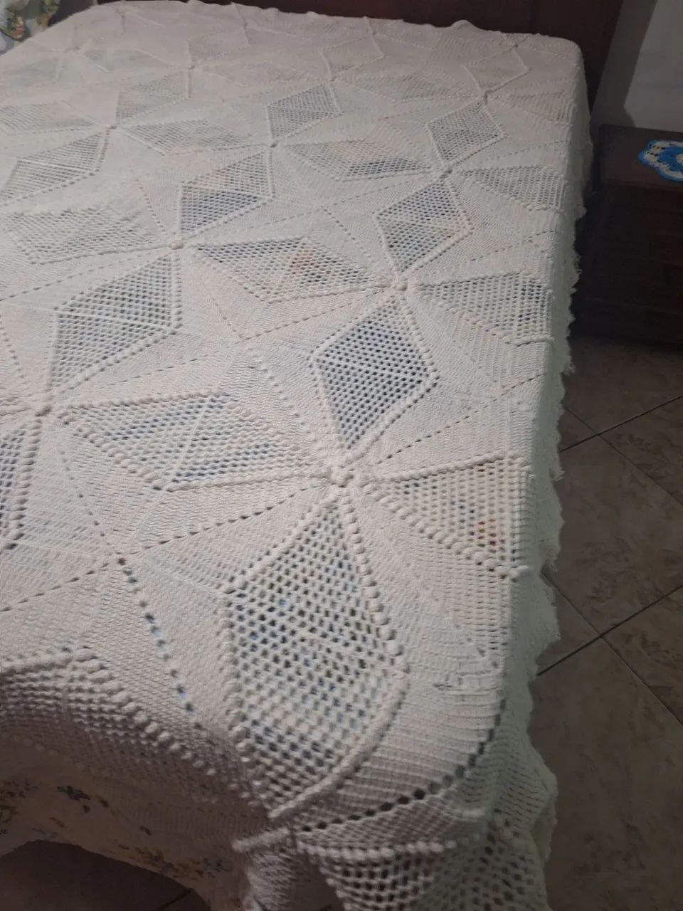 Colcha casal croche feito a mão  - Foto 3
