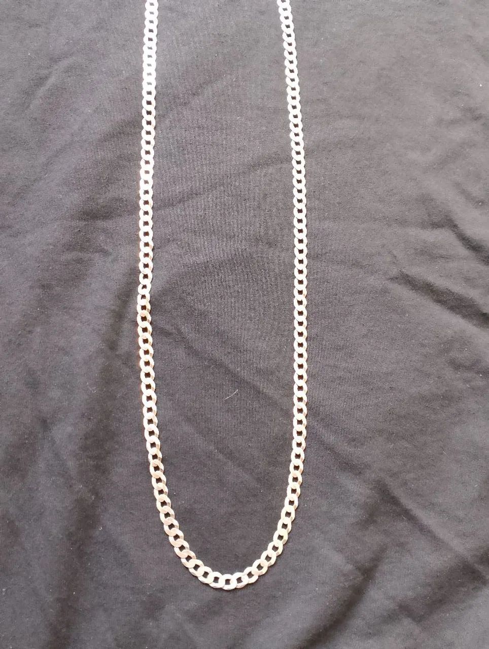 Corrente de prata 6mm 80cm!! Aceito cartão.. - Foto 3