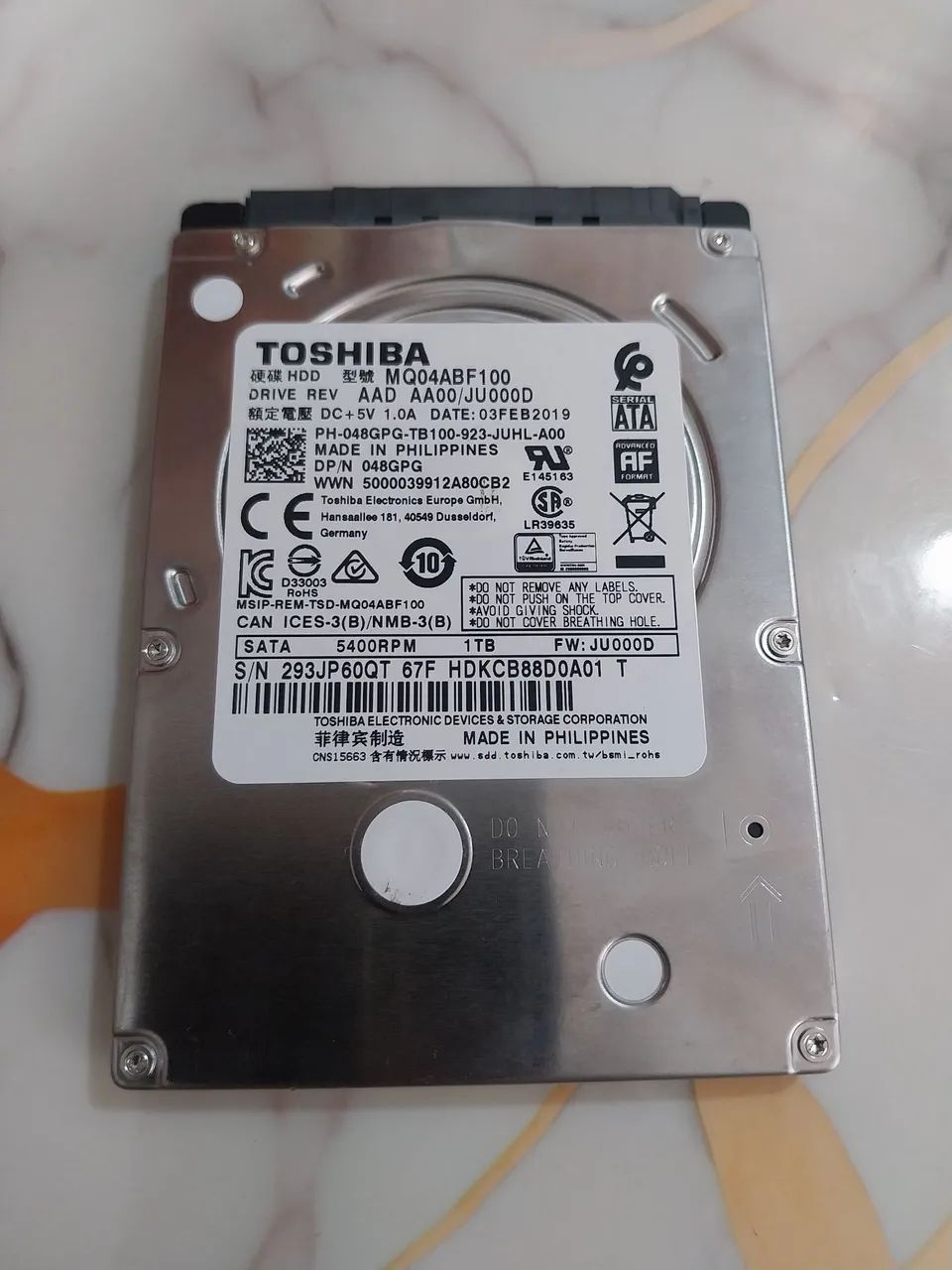 Vendo HD de 1Tera Notebook 