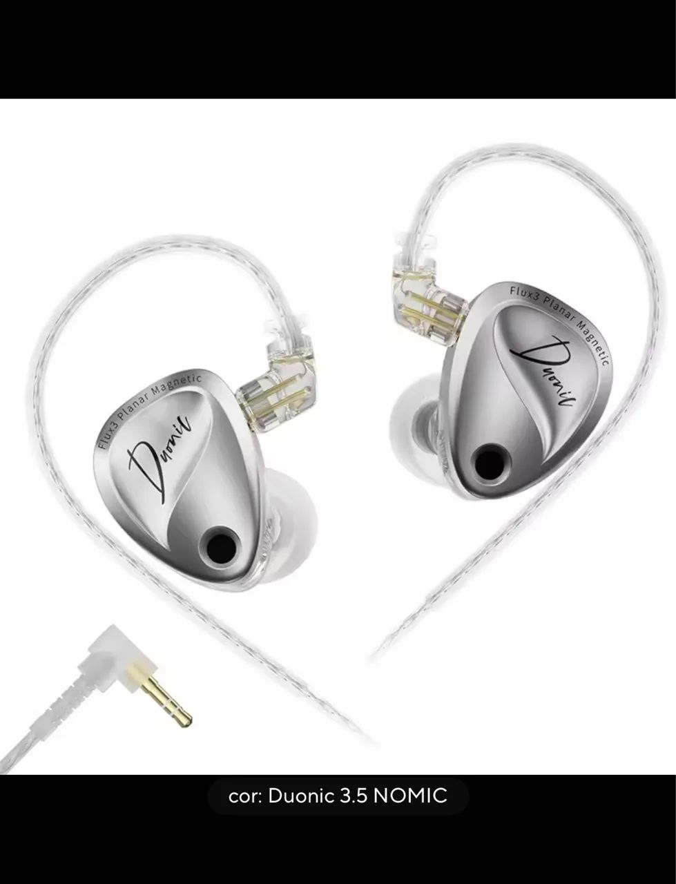Fone in ear KZ Duonic 100R$