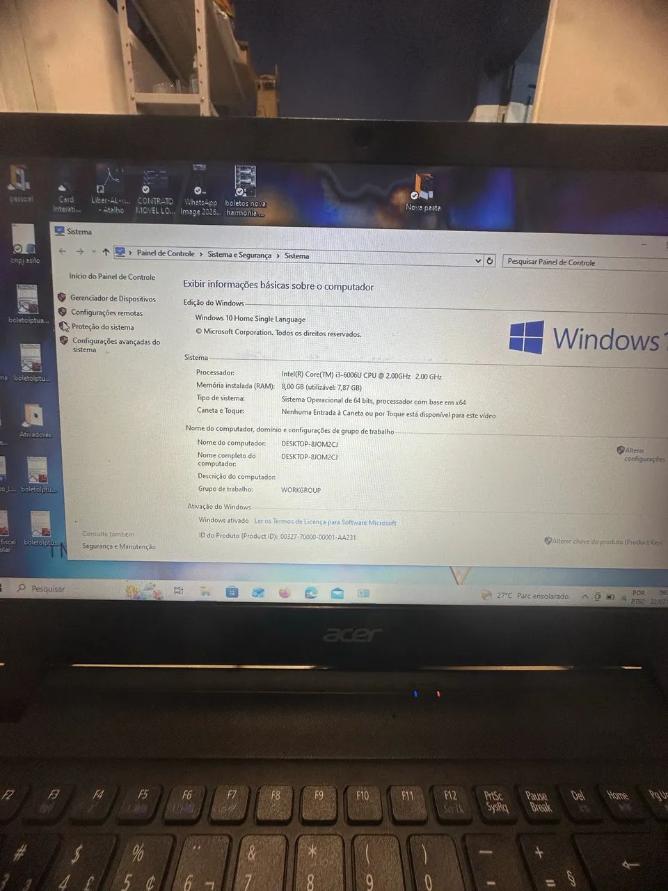 Notebook Acer aspire 15 i3 6 geração  - Foto 2