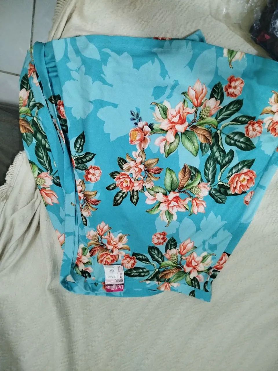 Linda saia envelope estampada DeMillus 