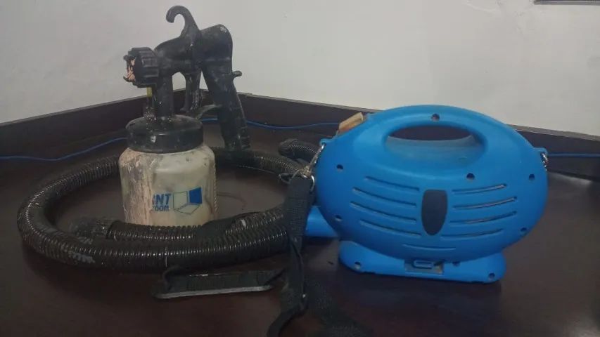 Pistola de Pulverização Elétrica Paint Zoom 650W 800mL Azul - PINTURA- USADA FUNCIONANDO  - Foto 2