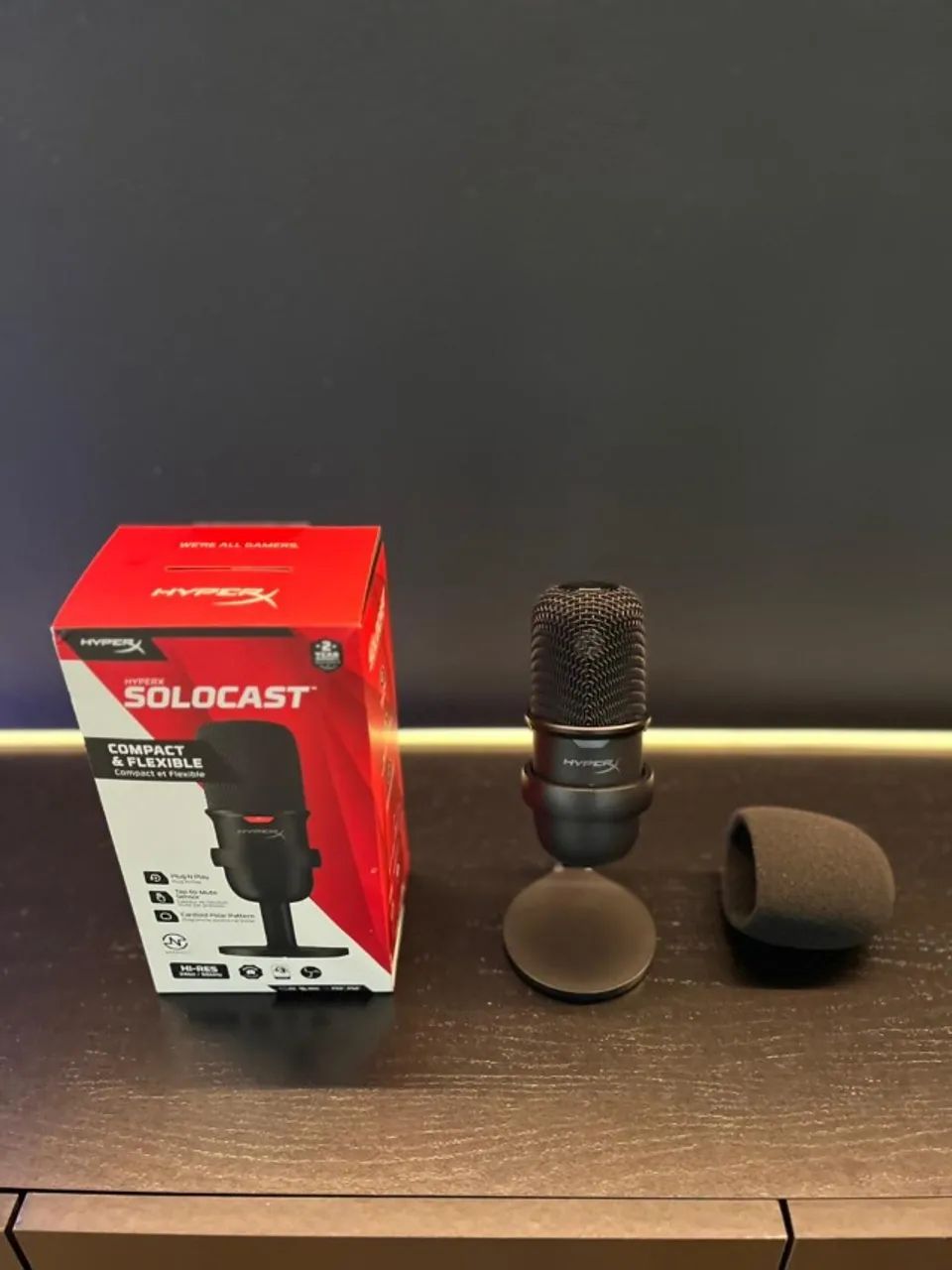 Microfone HyperX Solocast - Fone Gravação e Gamers - Foto 3