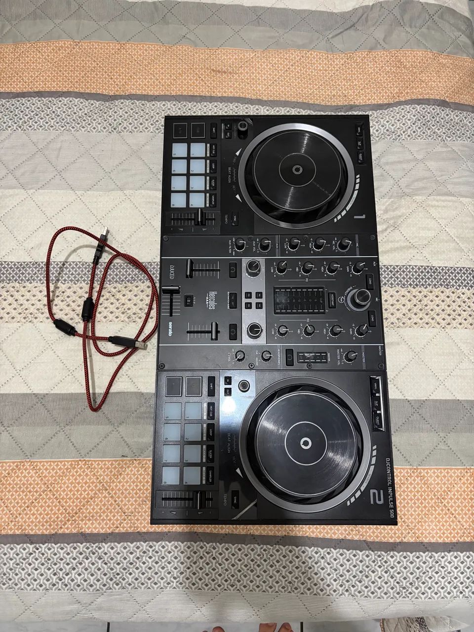 Controladora De Dj Hercules, Dj Control Inpulse 500 Preto - Foto 3