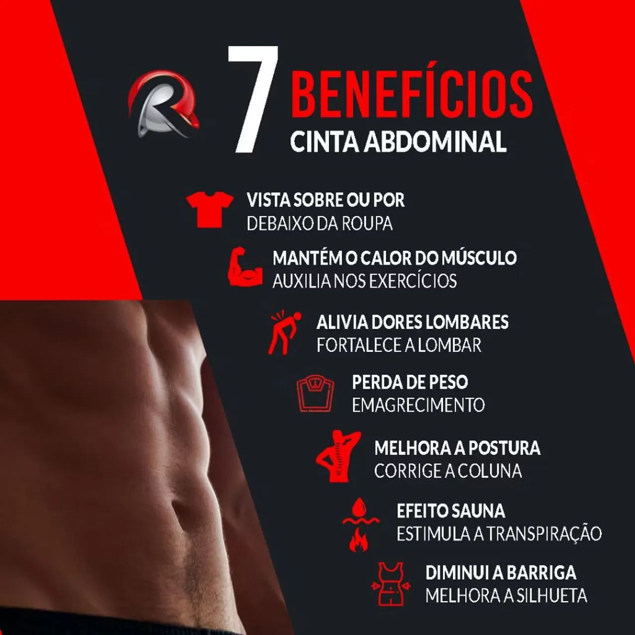 Cinta Lombar Ergonômica para Proteção da Coluna Postural - Foto 5