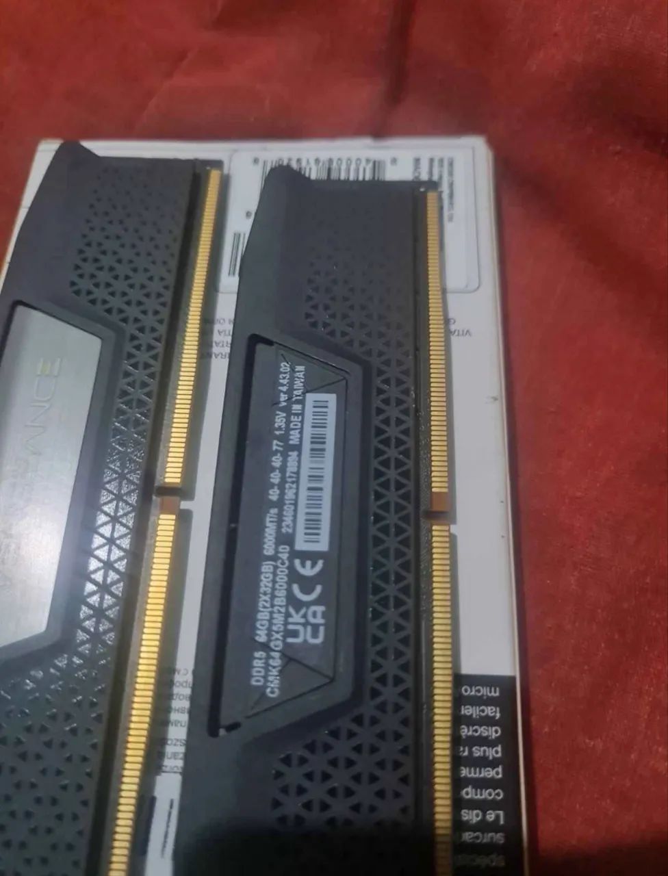 64Gb MEMÓRIA RAM CORSAIR DDR5 ,2x32 - Foto 3