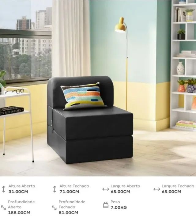 POLTRONA-CAMA COPE - CORSIN PRETO - Foto 2