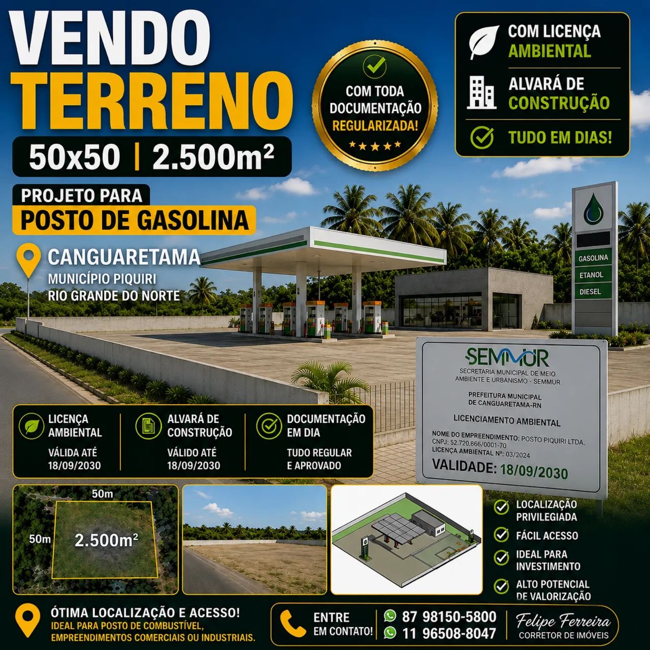 TERRENO À VENDA - CANGUARETAMA/RN