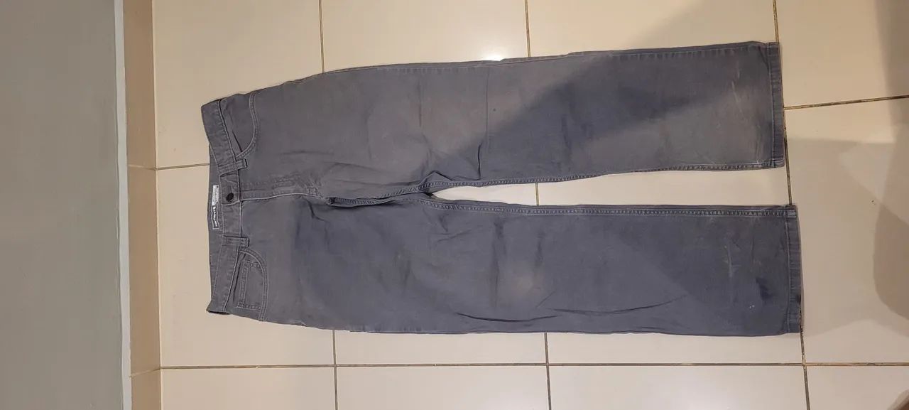 Calça carhartt relaxed fit cinza - Foto 4