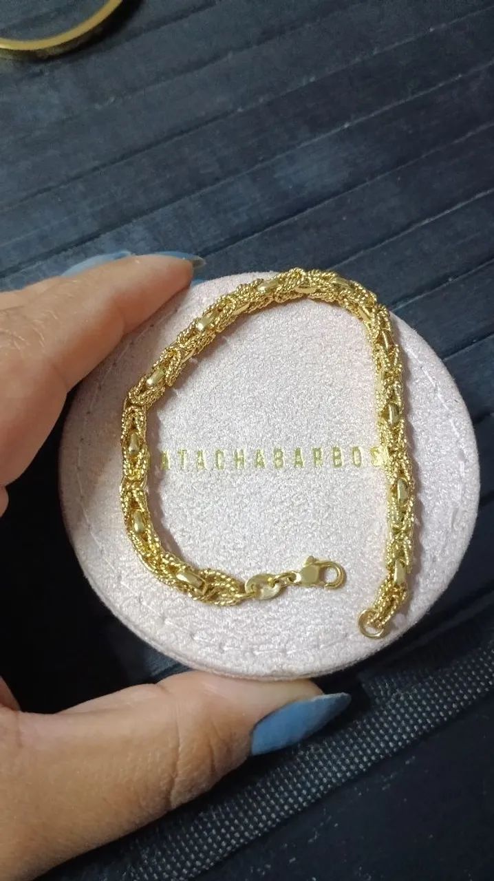 Pulseira banhada a ouro  - Foto 2