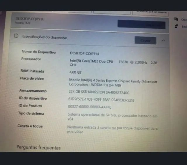 Notebook intel Core  Dell  - Foto 2