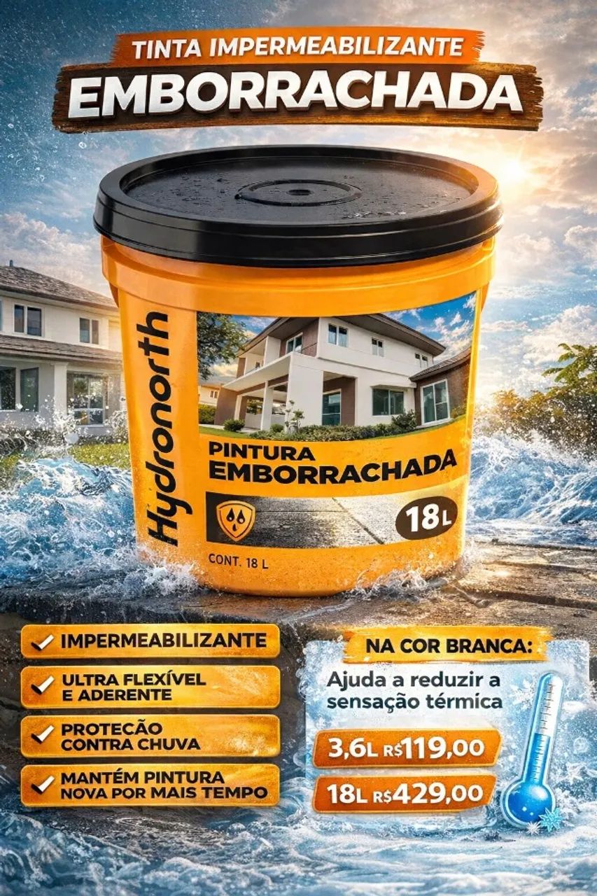 TINTA IMPERMEABILIZANTE "EMBORRACHADA"