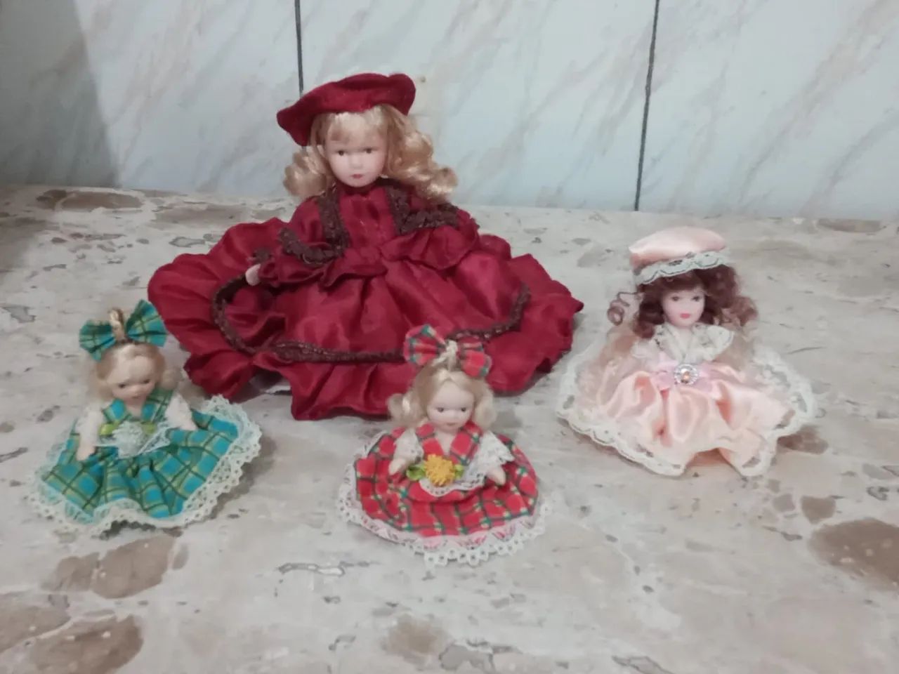 Boneca de pano porcelana vintage anos 70 80