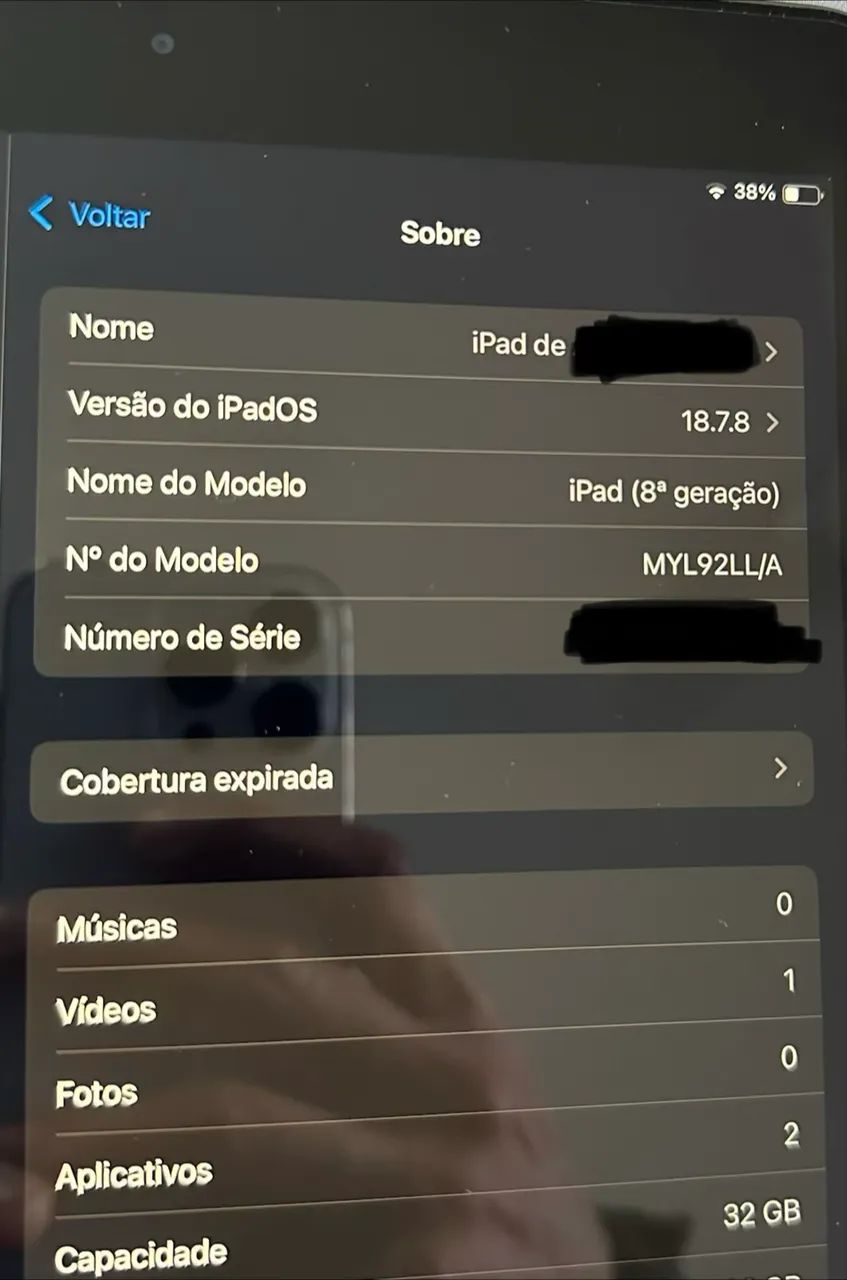 iPad 8ª Ger. Impecável + Teclado Iluminado + Caneta WB - Foto 5