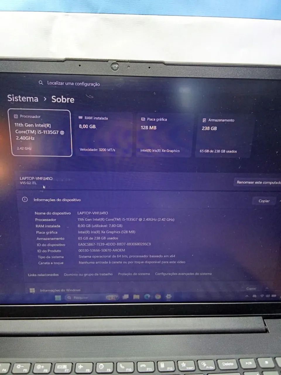 Notebook Core i5 11TH 8GB 240GB SSD - Foto 3