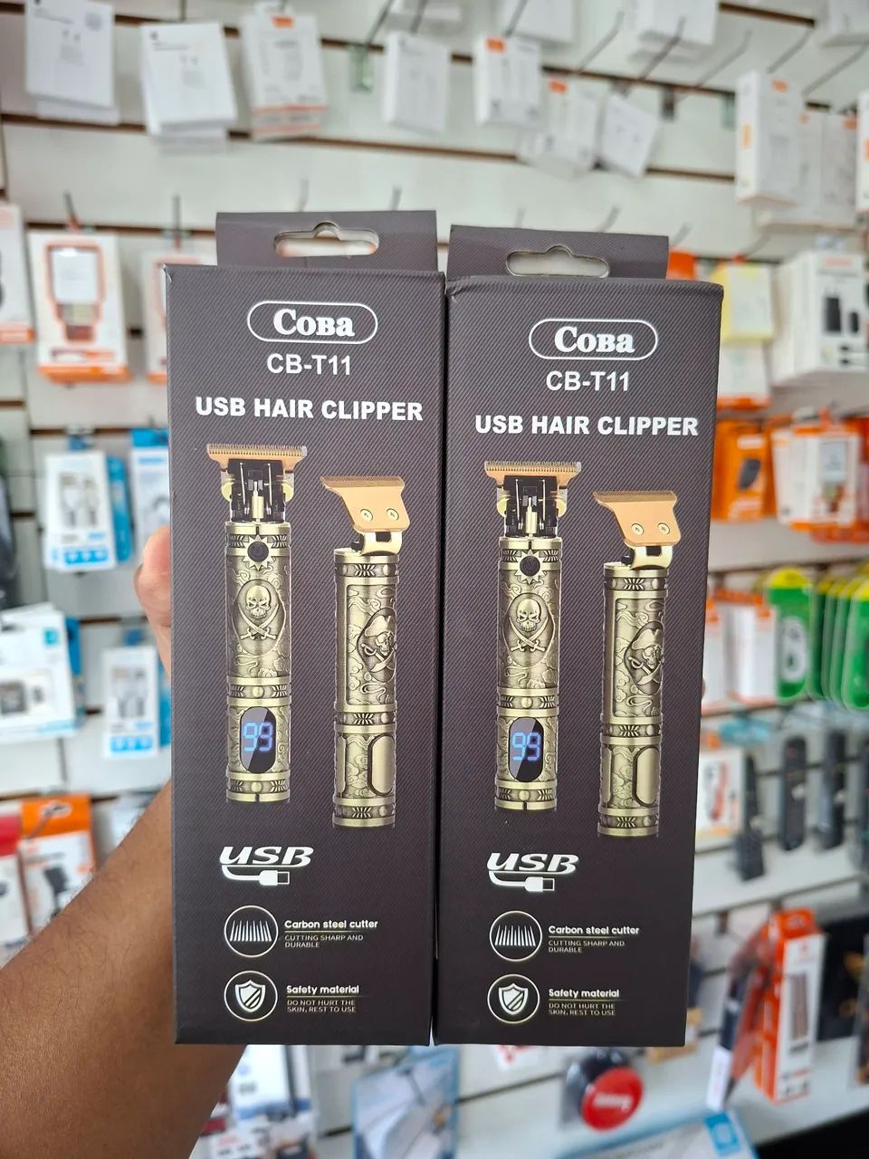 Máquina de cortar cabelo com visor led - entrega em slz e região 