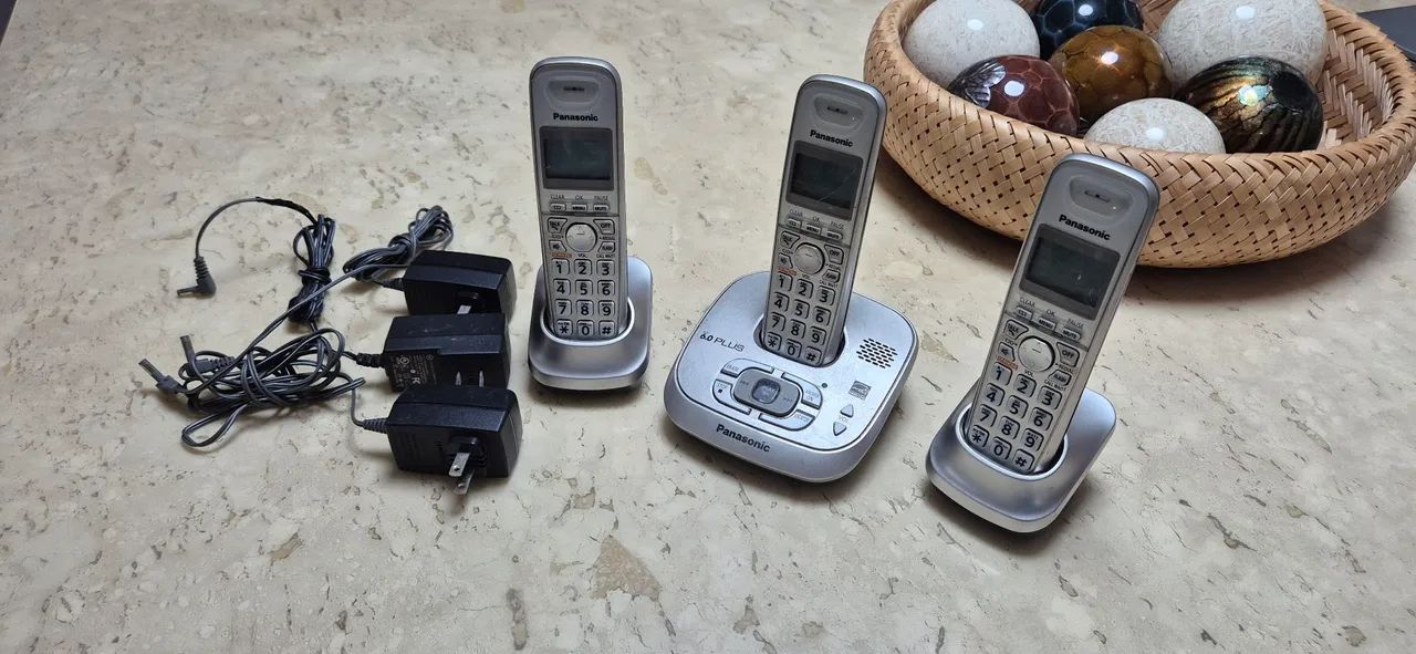 Telefone sem Fio Panasonic base + 2 remotos