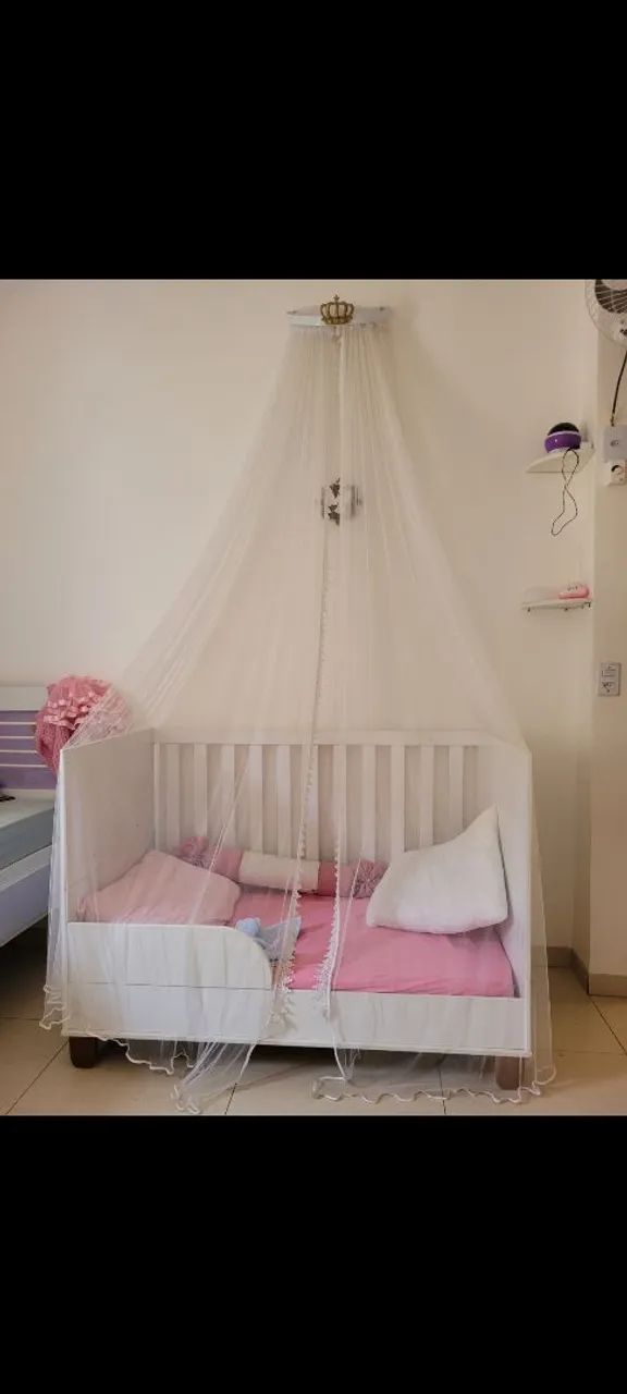 Berço Mdf, vira mini cama - Foto 2