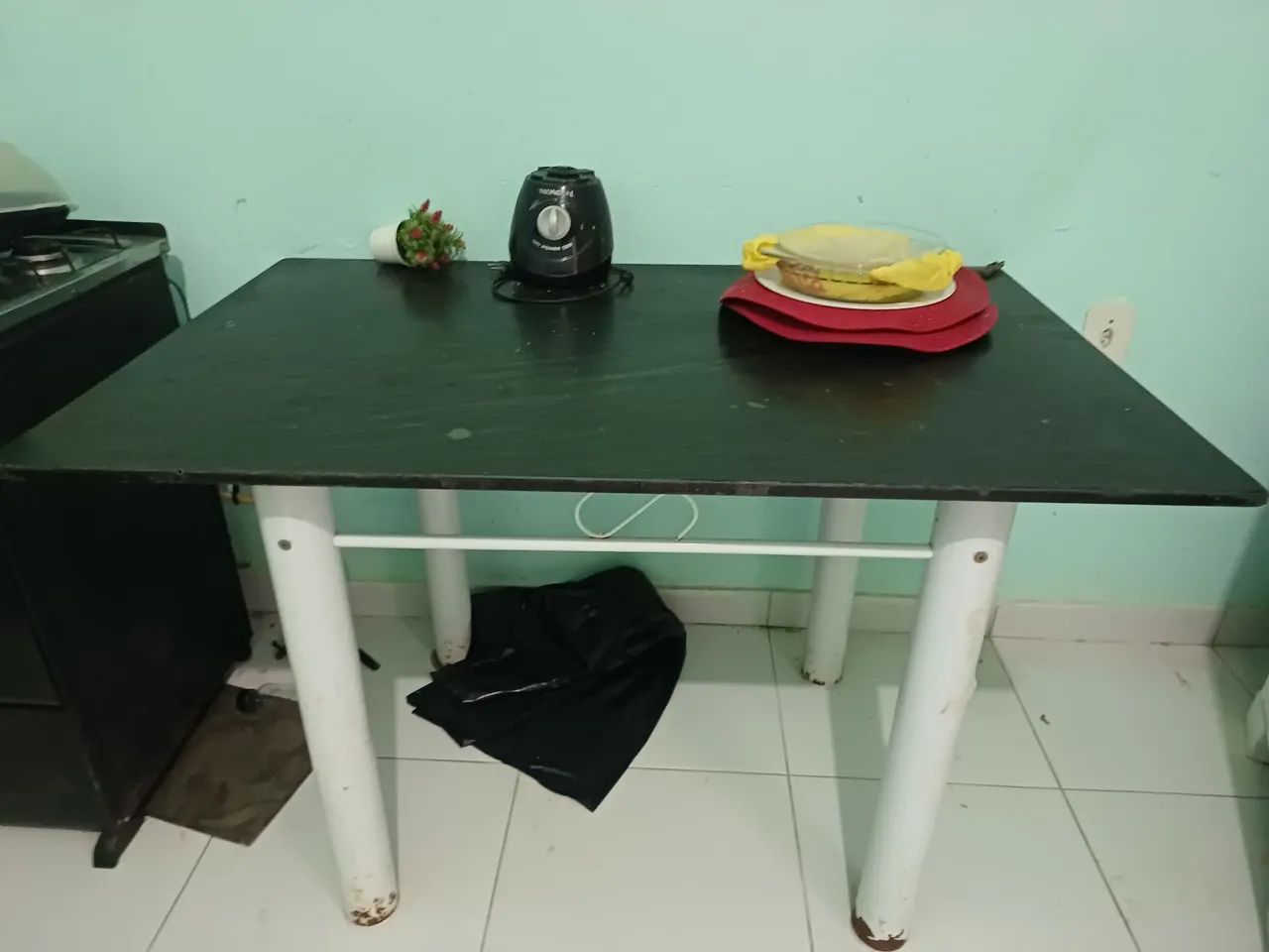 Mesa de mármore 6 lugares só a mesa  - Foto 3