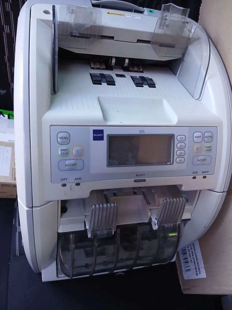 Máquina De contar dinheiro. 